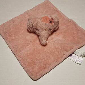 Parent's Choice Elephant Lovey Security Blanket Plush Pink Flowers